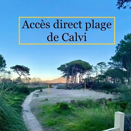 Duplex Calvi Direct Plage Extérieur photo